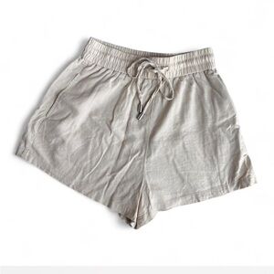 Zara Light Beige High Waist Shorts